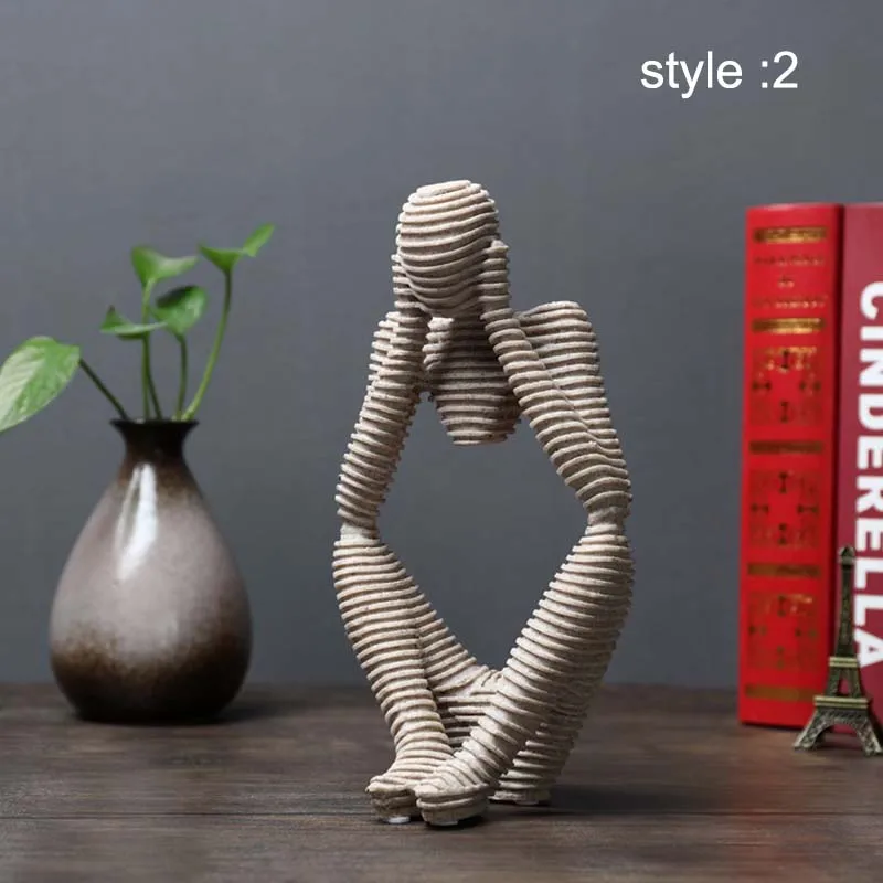 

Sandstone Abstract Figure Decorative Ornaments for Living Room Office DNJ998