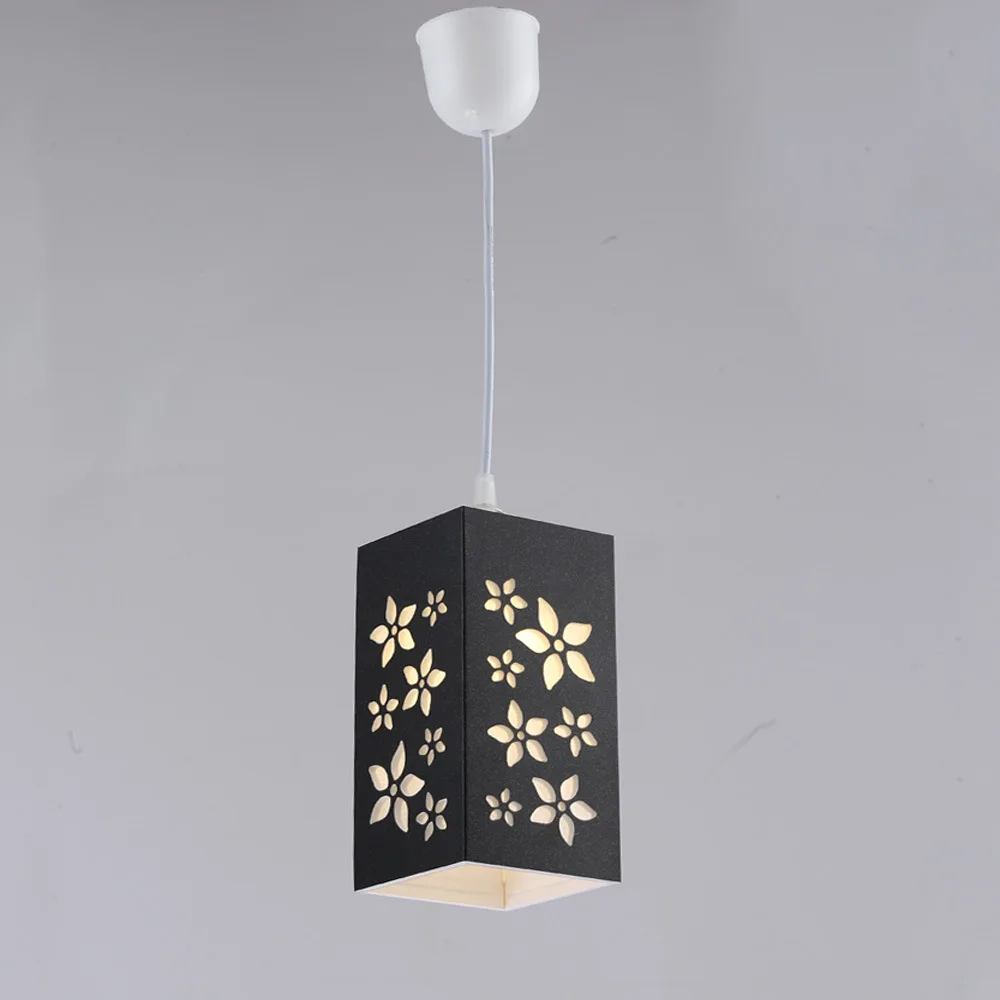 Luces Colgantes de flores Negro/Blanco/Marrón PVC Lámparas de Techo de Restaurante Bar Pendientes Luminaria WPL039|flower pendant light|pendant lamppendant lights - AliExpress