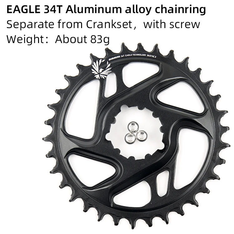 SRAM 12 S 12 speed GX EAGLE Chainring 30T 32T 34T X-SYNC2 из алюминиевого сплава цепное колесо отдельно от коленчатого набора - Цвет: 34T 6mm offset