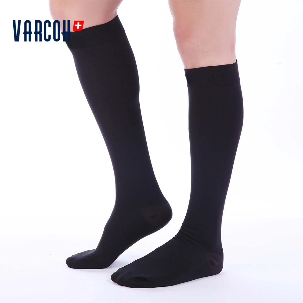 30-40 mmHg медицинские компрессионные носки для мужчин, бег и фитнес, отек, диабетик, варикозное расширение вен, путешествия и полет