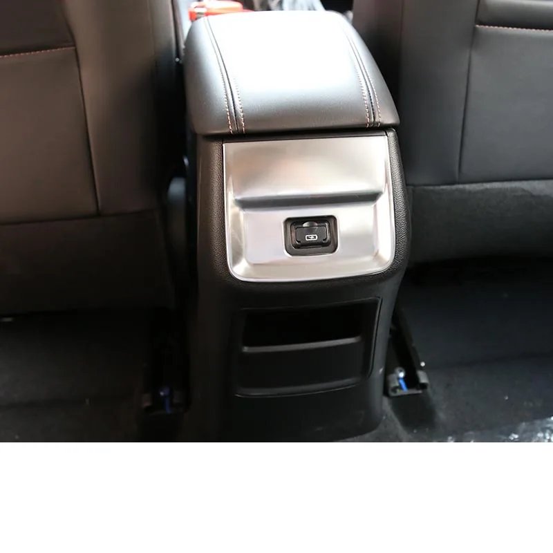 

Lsrtw2017 Stainless Steel Car Rear Armrest USB Interface Storage Panel for Changan Eado Xt 2018 2019 2020