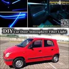 Для Dodge Atos внутренний окружающий свет настройки атмосферное волоконно-оптическое освещение внутри двери панели освещения(не EL свет