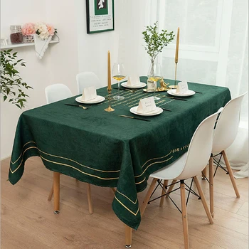 

Stain Resistant Oil Proof Blackish Green Elegant Tablecloth Rectangular Outdoor Waterproof Table Cover Durable Table Top Decor