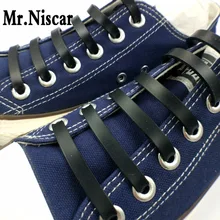 Mr. Niscar 1 комплект/12 шт. черные эластичные силиконовые шнурки для обуви эластичные шнурки для взрослых унисекс детские спортивные беговые шнурки без завязок