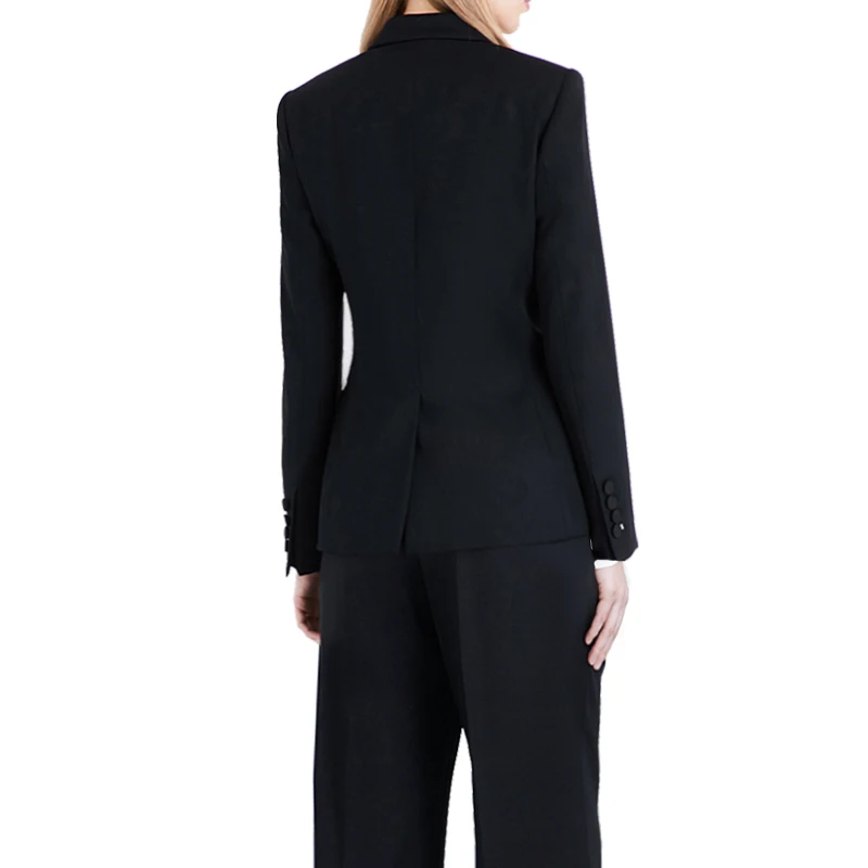 Two Piece Ladies Formal Pant Suit Office Uniform Designs Women Business Suits Black Blazer For work Autumn Wear Two Piece Ladies Formal Pant Suit Office Uniform Designs Women Business Suits Black Blazer For work Autumn Wear