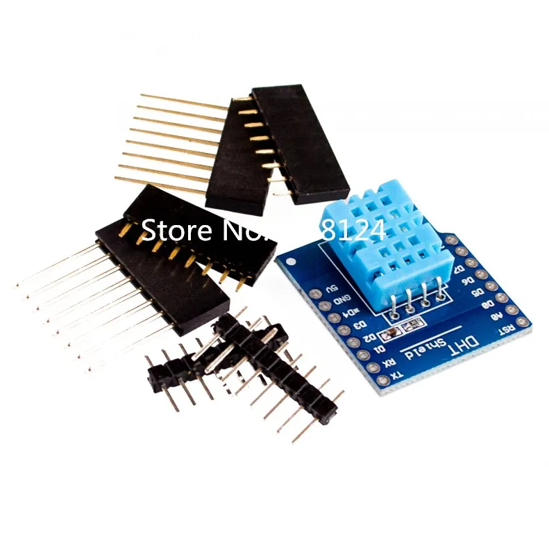 WeMos D1 mini+ DHT11 Shield+ DHT22 Shield