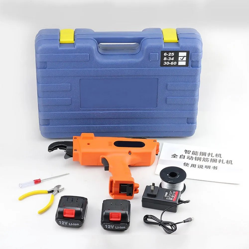 

Automatic Rebar Tier Tying Tool Rechargeable Cordless Rechargeable Electric Rebar Tying Machine Tool Set For Building Project