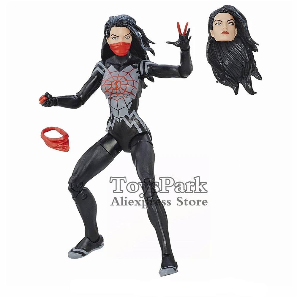 

Marvel Legends 6" Silk Action Figure Web-Slinging Heroines From Spider Man Space Venom BAF Wave Spiderman Doll Toys Collectible
