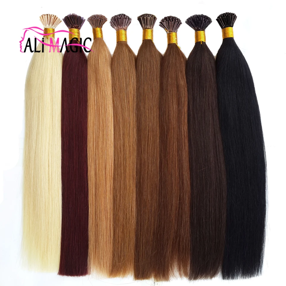 I Tip Hair Extensions 7A High Quality Keratin Hair 100Strands 50g 70g