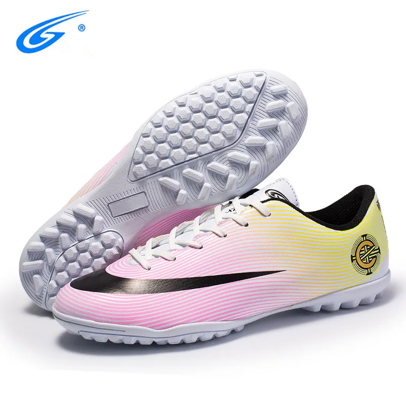 kids rainbow football boots