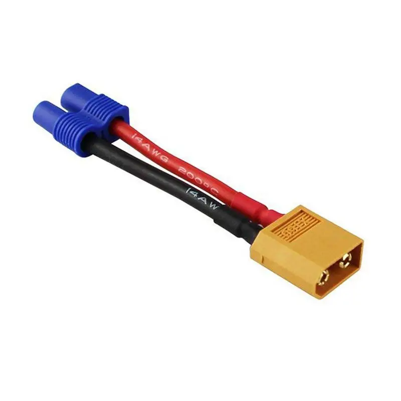 ABGN Hot 3pcs XT60 XT 60 папа к EC3 гнездовой разъем адаптера провода для RC Lipo батареи 14awg 1 96