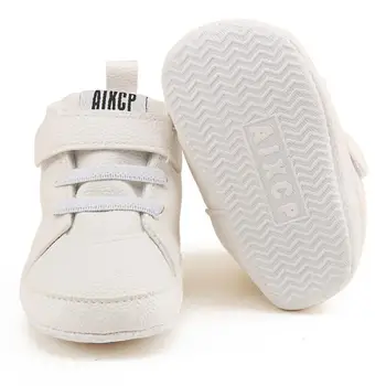 

Toddler Girls Boys Crib Shoes Prewalker Soft Sole Sneakers UK F2
