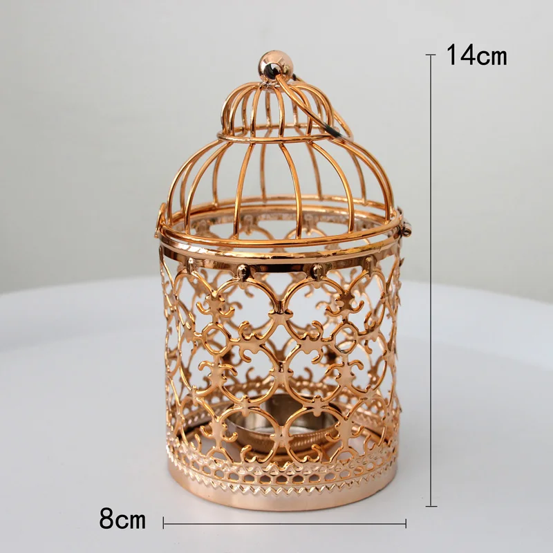 4 стиля подсвечники полый подсвечник подвесной фонарь птичья клетка винтажный кованый портативный домашний декор