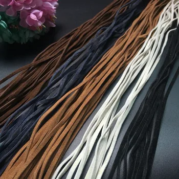 

Two 1-meter colored double-sided fleece leather imitation leather rope BJD salon small cloth clothing strap 1mm dollaccessorie