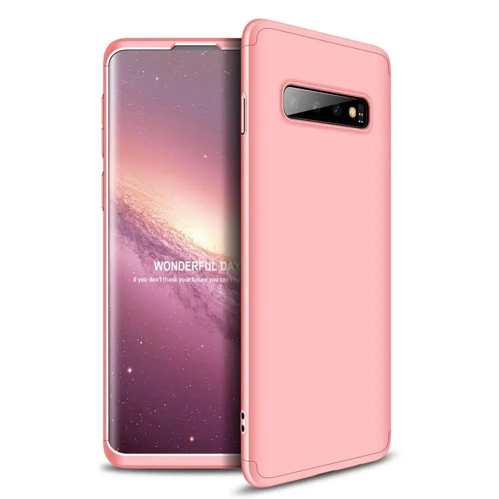 Suntaiho 360 полный защитный чехол для телефона samsung Galaxy S10 S9 S8 Plus S6 S7 Edge противоударный чехол для samsung Note 9 8 чехол s - Цвет: Full rose gold