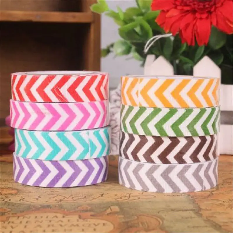 

Decor 15mm Ripple Craft Washi Tape Adhesive Mask Scrapbook Sticker Ornament Good