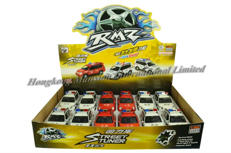 132 Diecast Police Car Model For TOYOTA Prado (10)