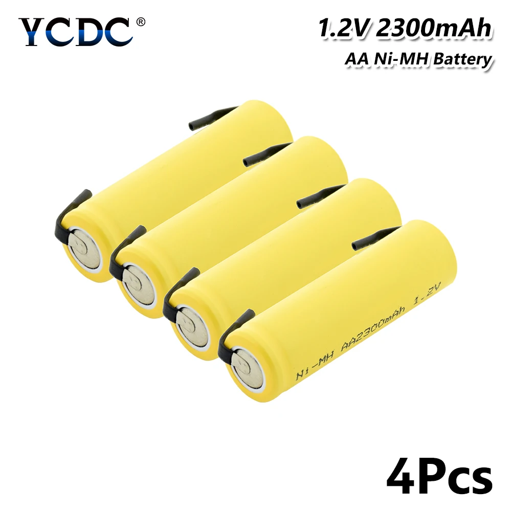 

Ni-MH AA Battery 1.2V 2300mAh Rechargeable Batteries Lithium Bateria Welding Nickel Sheet batteries For Toy Flashlight