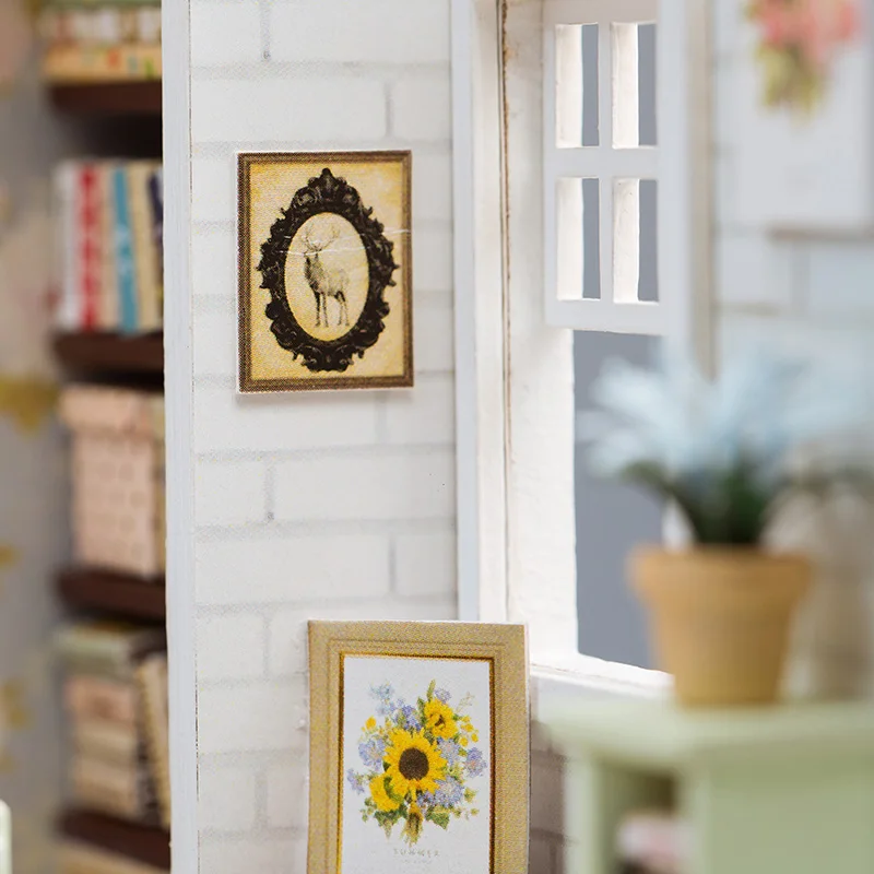 Кукольный домик DIY Миниатюрный Модель деревянная игрушка мебель дом куклы Boneca