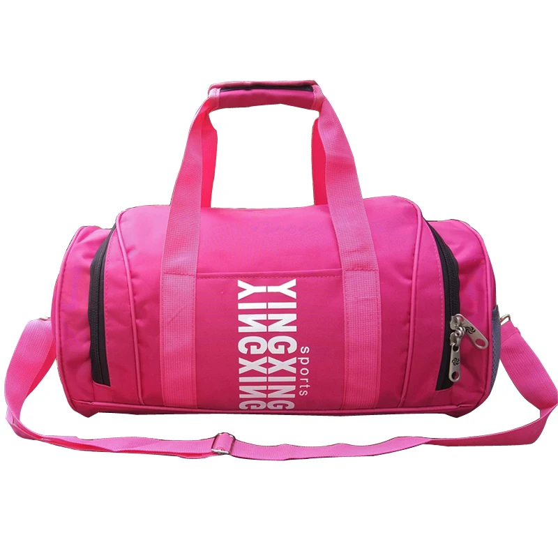 Canvas Fabric Gym Bag Sports Duffels Athletic Sport Shoulder Bag Women