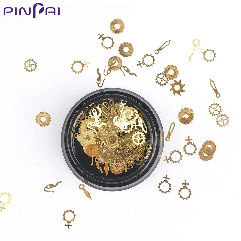 Винтажная Экипировка PinPai золотой и серебряный дизайн искусство ногтей