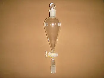 

250ml Glass Pyriform separatory funnel,dropping funnel,joint size is 24/29