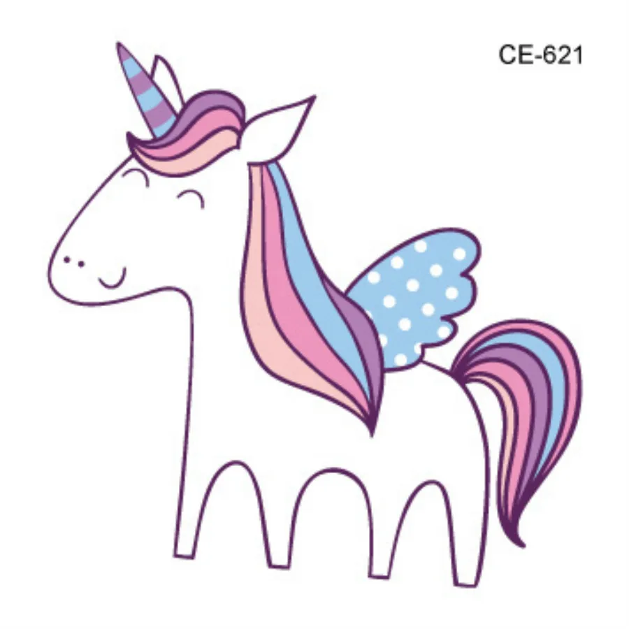 2019 HOT Cute Cartoon Unicorn Nail Sticker Nails Color Flower Stickers for Art Water Transfer Decals | Красота и здоровье
