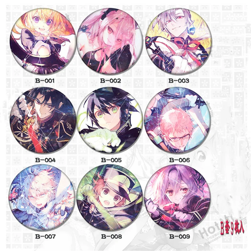 ZXFJXR 58 мм анимация Серафим конца розовый Yuichiro Hyakuya Hiiragi Yoichi Saotome shinya Kimizuki Owari Нет