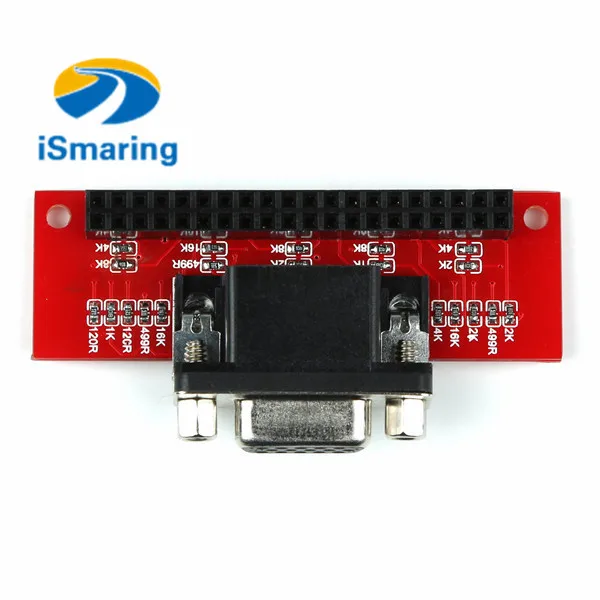 

New Arrival VGA666 Adapter Board DPI Dtoverlays Module GPIO To VGA For Raspberry Pi 3B/2B/B+ Connection DIY RC Toy