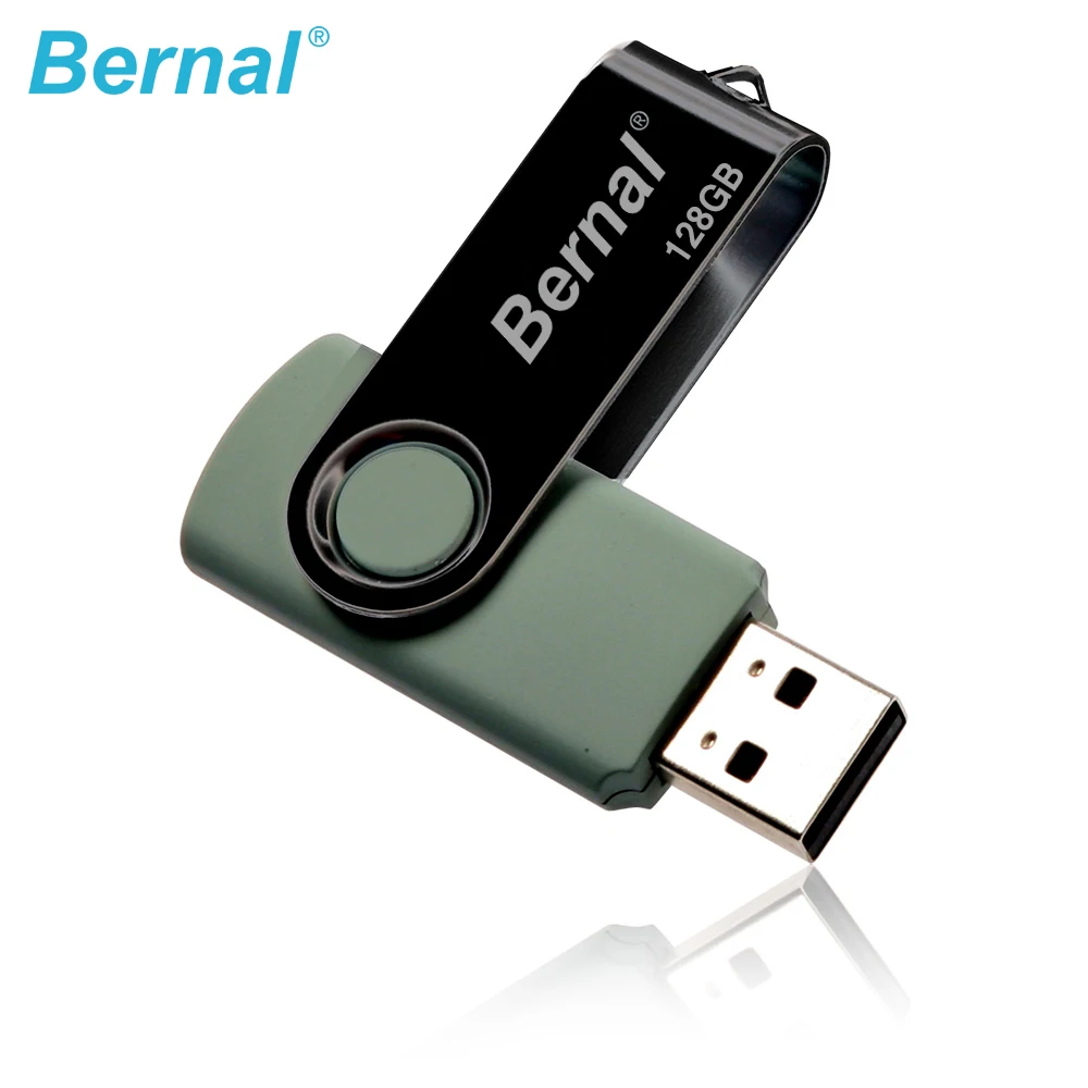 Берналь Рождественские подарки usb flash подарок USB 2.0 поворотный металлический карту флэш-памяти с интерфейсом USB 128 МБ 512 МБ 1 ГБ 2 ГБ 4 ГБ подарок