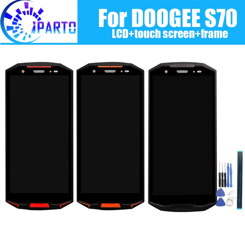 DOOGEE S70 ЖК дисплей + сенсорный экран дигитайзер рамка в сборе 100% Оригинальный Новый