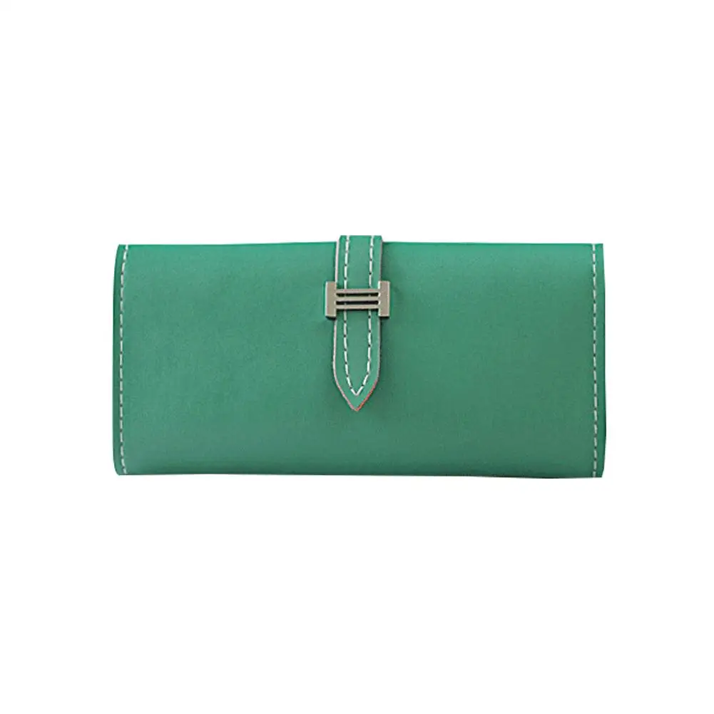 

Hot Women's Solid Color Faux Leather Long Wallet Card Phone Holder Clutch Purse Gift