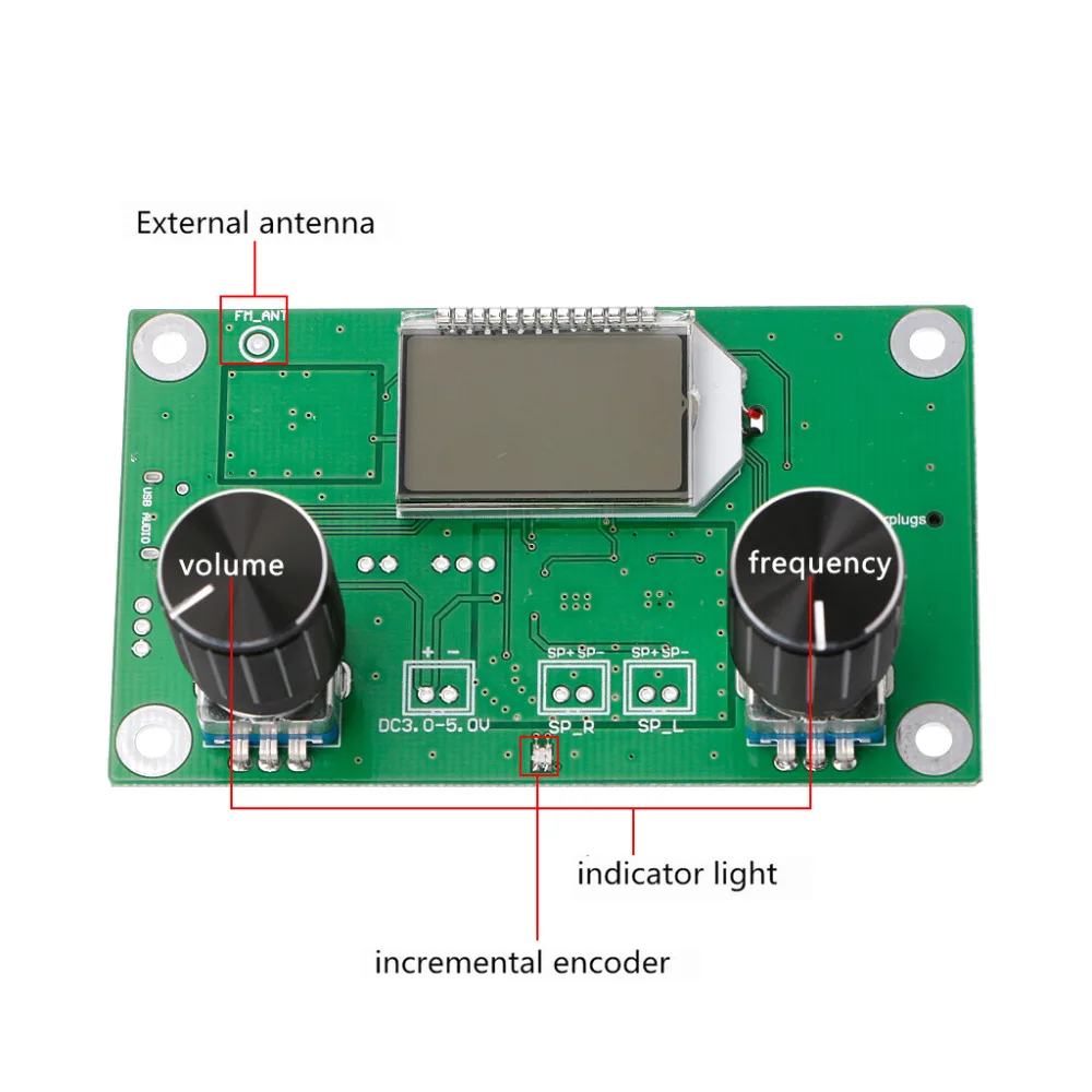 1 предмет 87-108MHz DSP и PLL ЖК-дисплей стерео цифровой FM радио модуль приемника+ серийный Управление