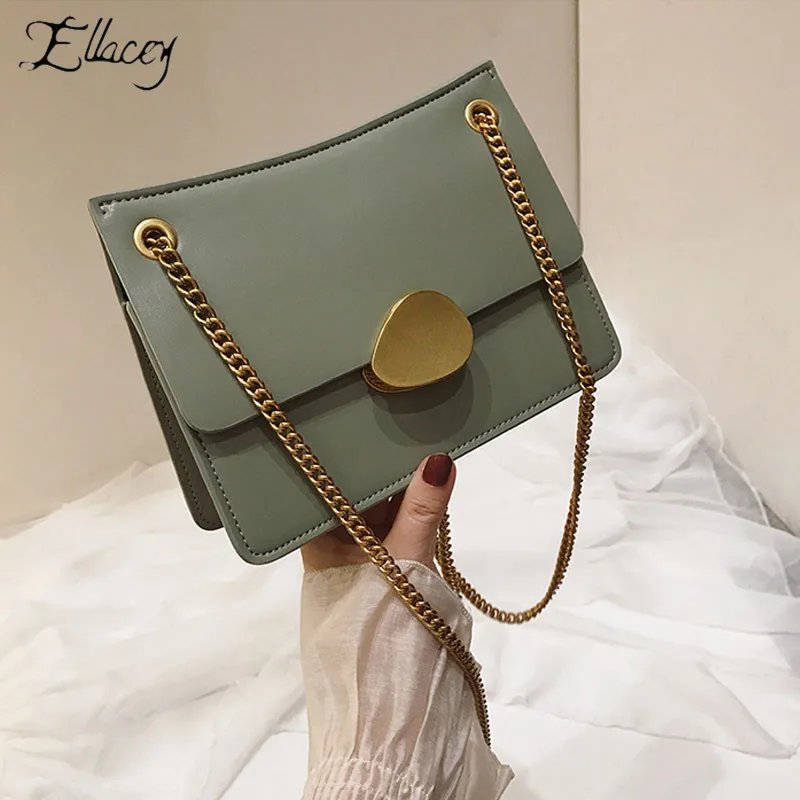 

Girls Candy Color Chain Shoulder Bag 2019 New Summer Fashion Simple Sequin Messenger Bag For Women Party Dataladies Hand Bags