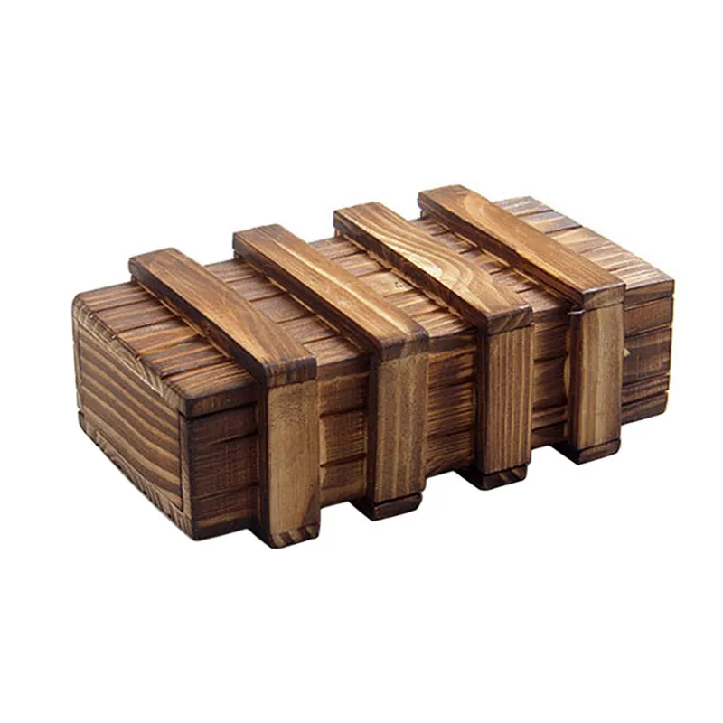 Magic Compartment Wooden Puzzle Box With Secret Drawer font b Baby b font Brain Teaser Educational