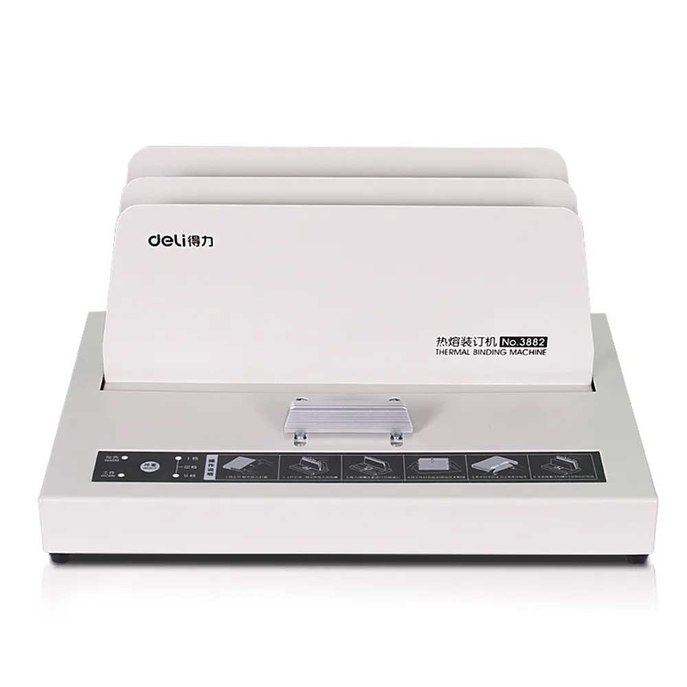 

Deli 3882 A4 Thermal binding machine office Financial binding machine 300mm width 40mm thickness binding 220V 50HZ
