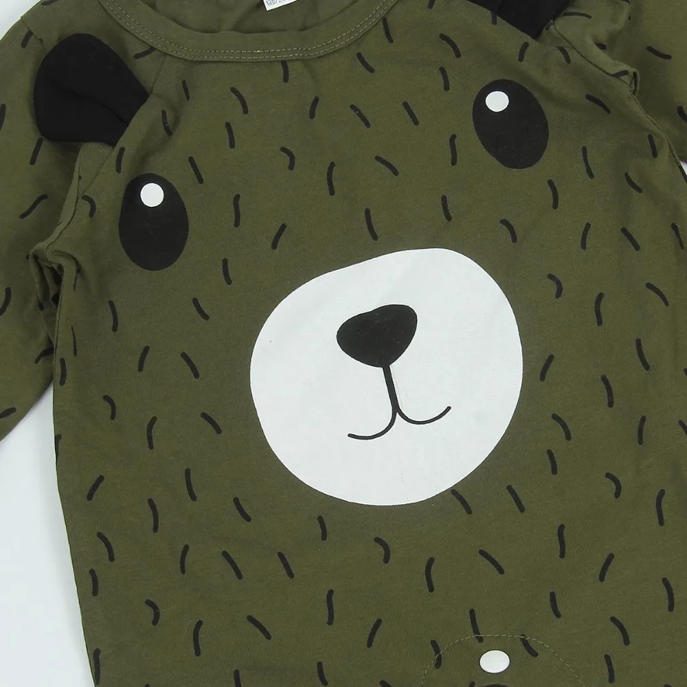 Puseky 2017 moda del Animal lindo ojos grandes de la historieta Unisex Ropa de bebé oso mono del bebé recién Nacido Ropa Bebe Recien Nacido