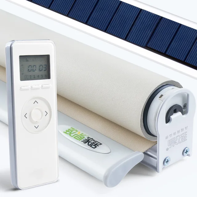 Charging System Automatic Motorized Roller Blinds Custom Size Suitable