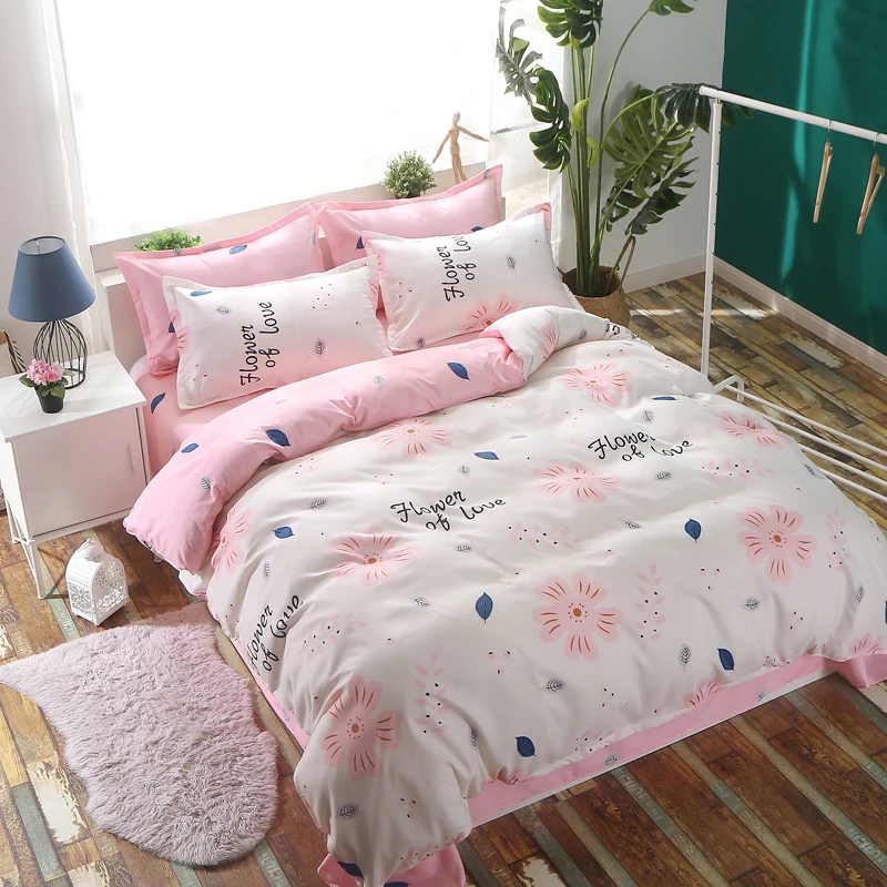 Summer Style Paris Street Bedding Sets Cotton Duvet Cover Bed