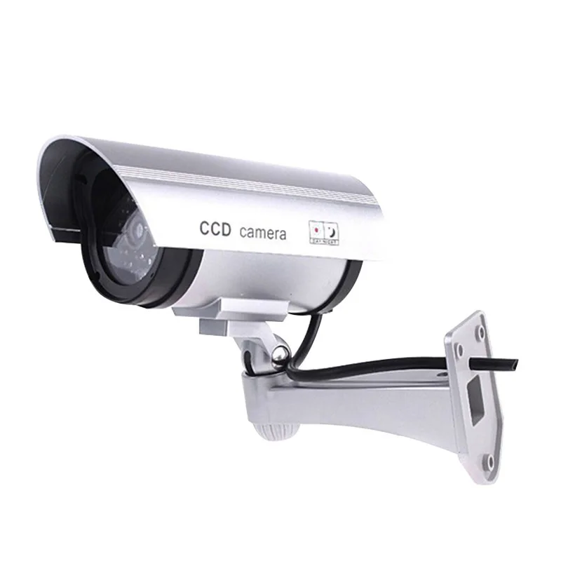 Fake Camera Outdoor Waterproof Dummy CCTV Camera With Flashing Red LED