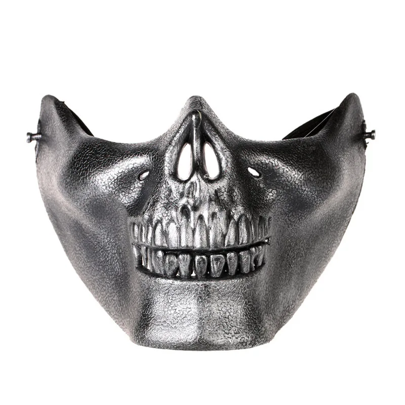 H&ampD Hot! Sliver Skull Half Face CS Military Skeleton Warrior 3 Generations Masquerade Mask | Дом и сад