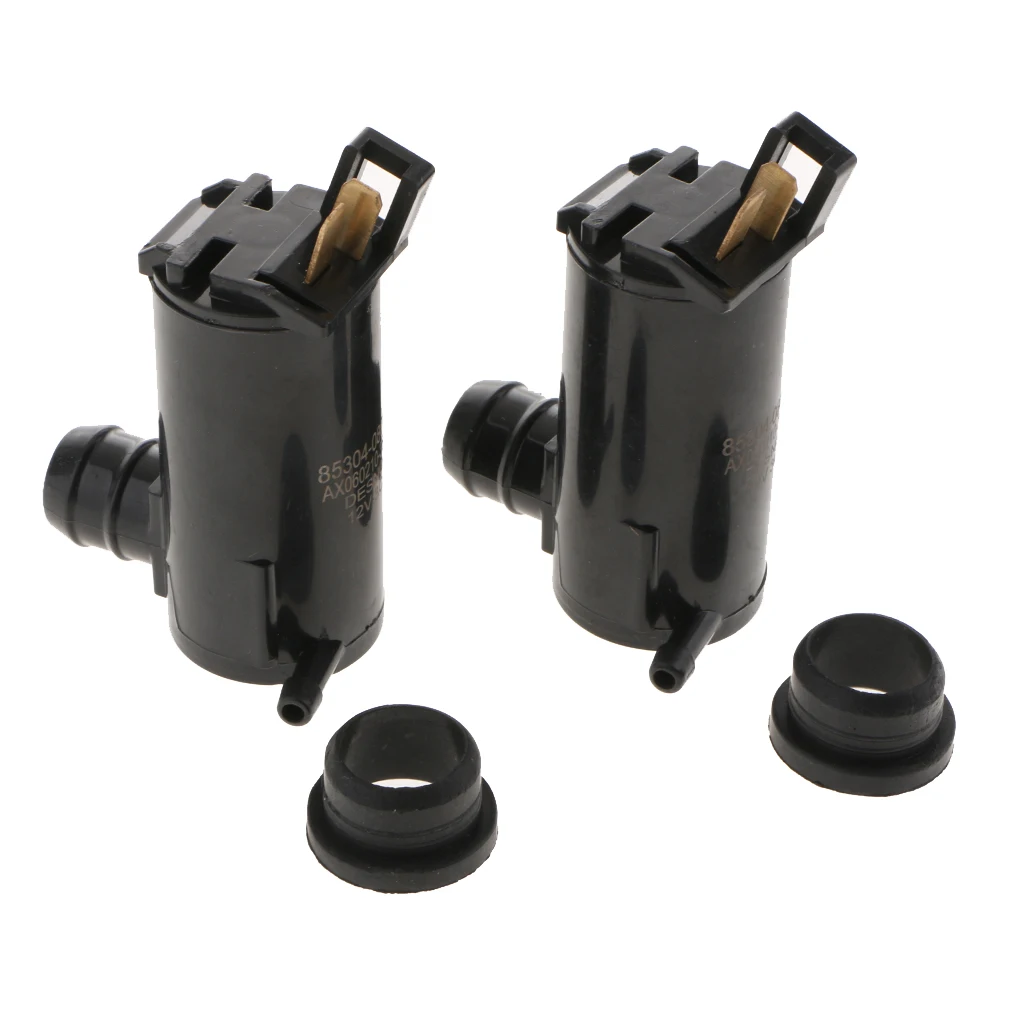 2 Pieces Universal Car Auto Windscreen Window Shield Wiper Washer Pump Motor Replacement Kit