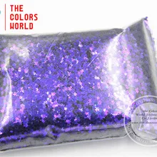 Tcr403 переливающийся павлин фиолетовый с синим блеском Цвет звезд Форма 2.0 мм Размеры блеск для ногтей Книги по искусству или другие DIY украшения