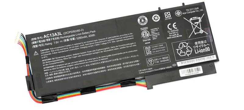 Новый оригинальный аккумулятор для ноутбука Acer Aspire P3-131 P3-171 TravelMate X313-M AC13A3L