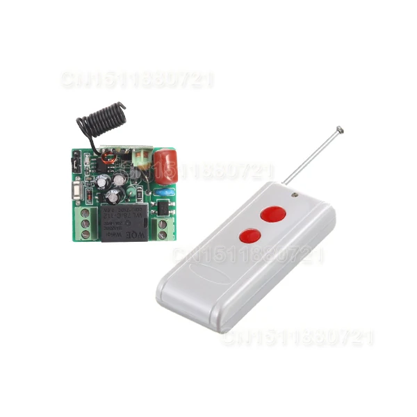 

Remote Control Switch Relay AC 220V 1CH 10A 200-500m Receiver Transmitter LED Lamp Light Remote ON OFF Wireless Switch 315/433