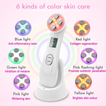 Electroporation mesotherapy LED photon light therapy - RF EMS skin rejuvenation - Face lifting - Skin tightening massage beauty machine 3