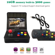 Портативная мини-портативная игровая консоль в стиле ретро, 4,3 дюймов, 64 бит, 3000 видеоигр, Классическая семейная игровая консоль, подарок, ретро-Аркада