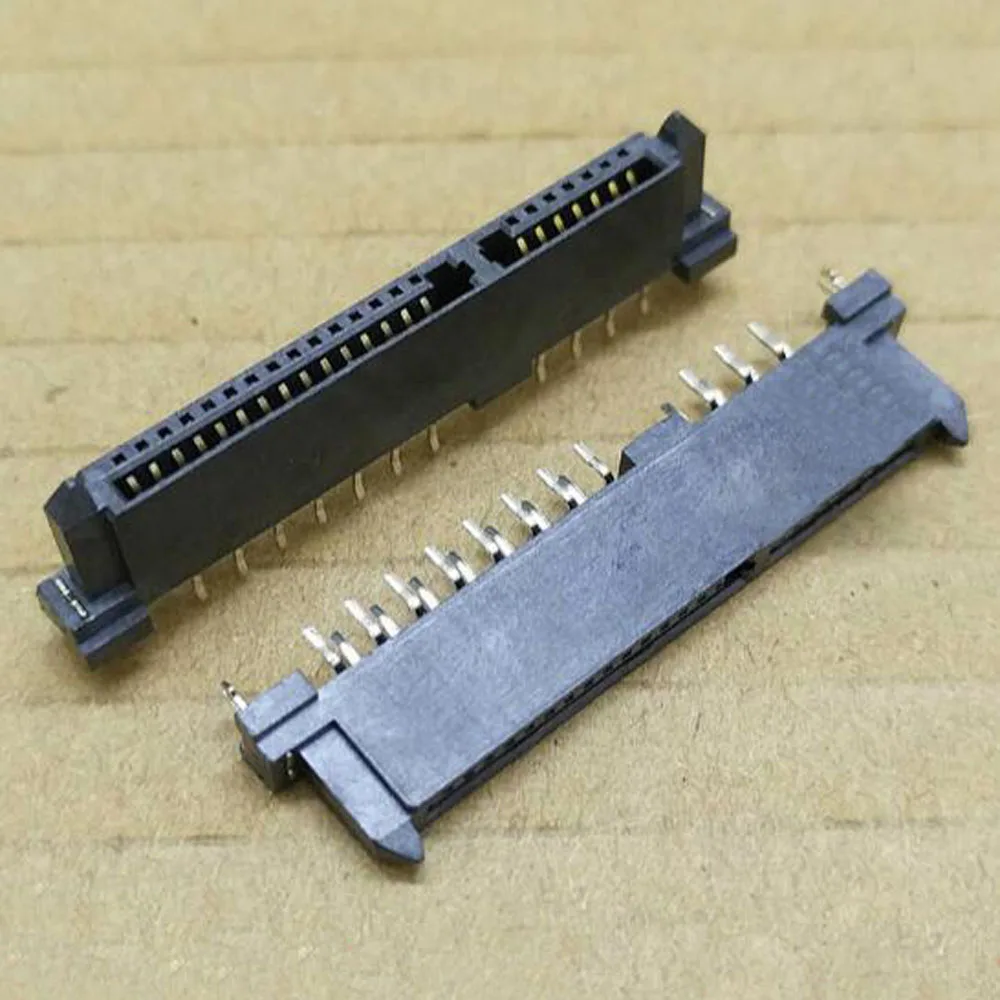 10 шт. SATA разъем для интерфейса 7 + 15P гнездо 180 градусов|Компьютерные кабели и