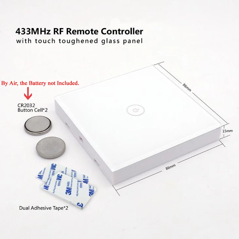 Sonoff T433 86 стеновая панель Sticky 433MHZ Беспроводной RF пульт дистанционного управления 1 комплект