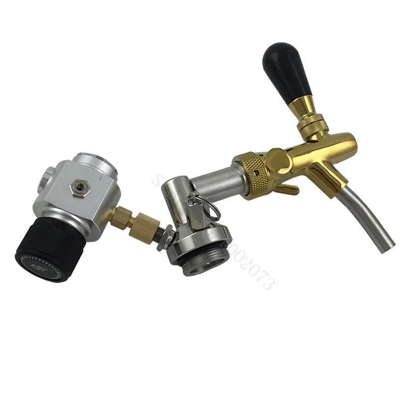 Stainless Steel Mini Keg Tap Dispenser with adjustable beer tap and CO2 Injector Premium for 2L 3.6L 5L Beer Keg growle (3)